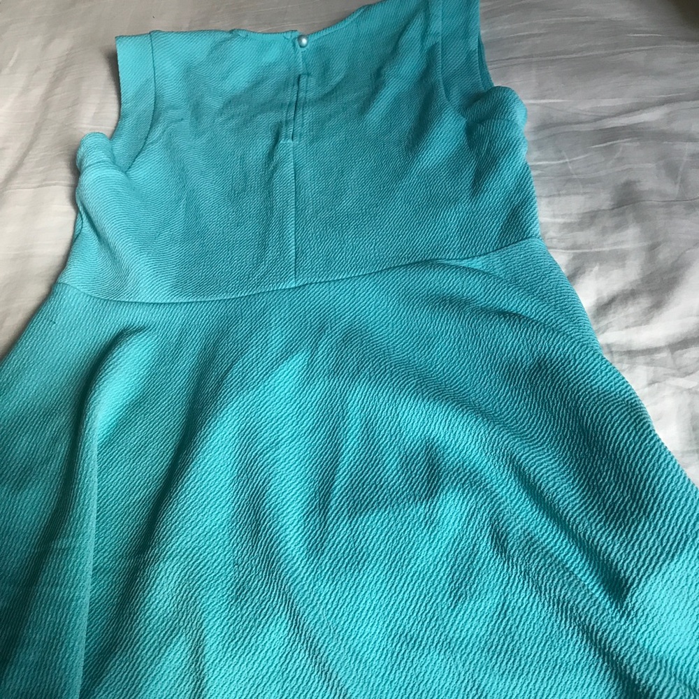 Jewelry Detail Near Neck Blue Blouse - Picture 2 of 3